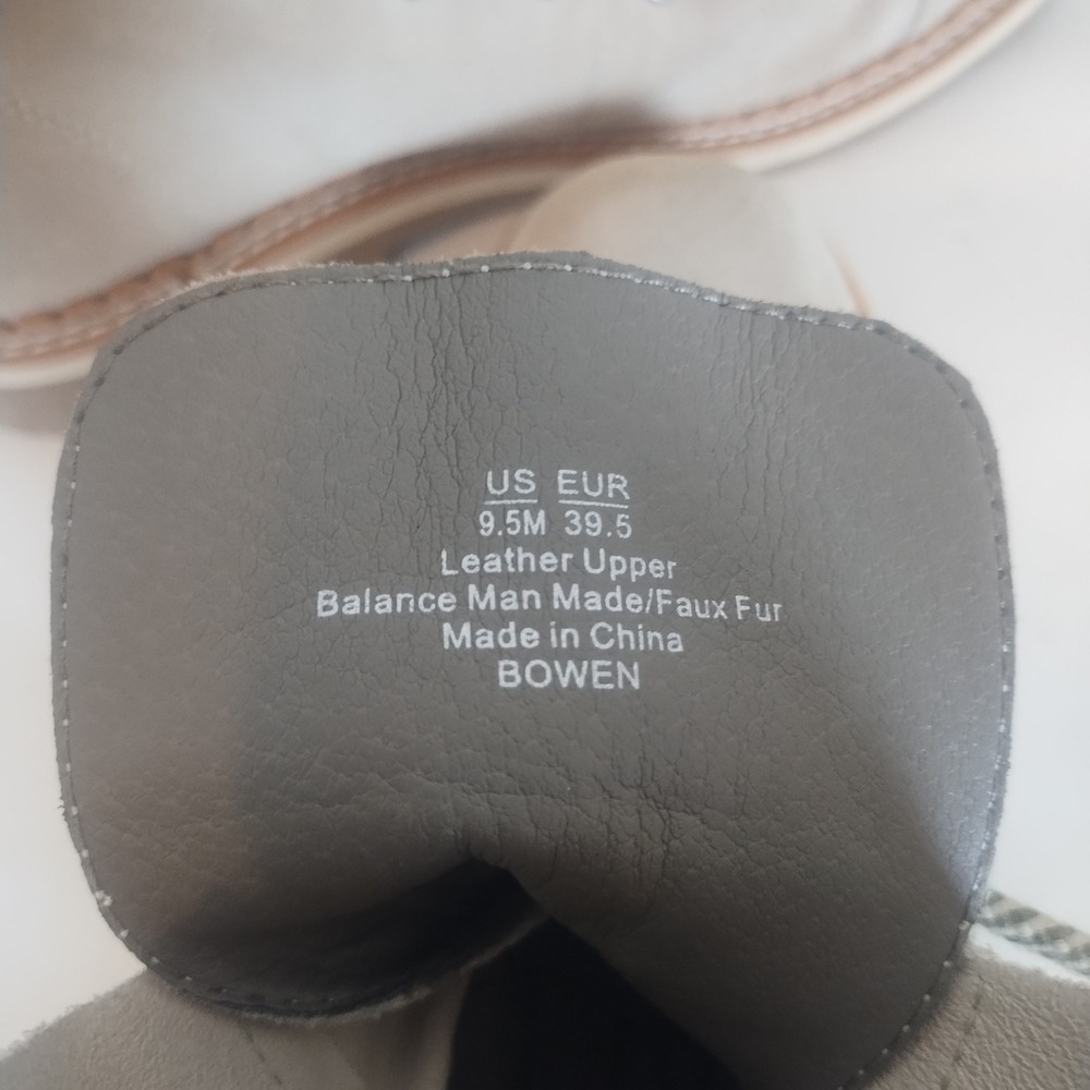 Sam Edelman Bowen Faux Fur Lined Lace Up Combat Boots Beige Suede Size 9.5 - Picture 7 of 7